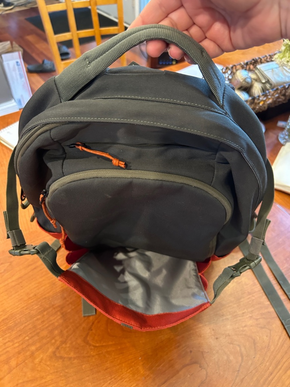 REI Co-op orange & green Workload Pack - Picture 3 of 7